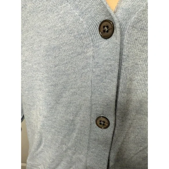 Gap Light Blue Cardigan Sweater Very Soft Medium - Picture 5 of 9